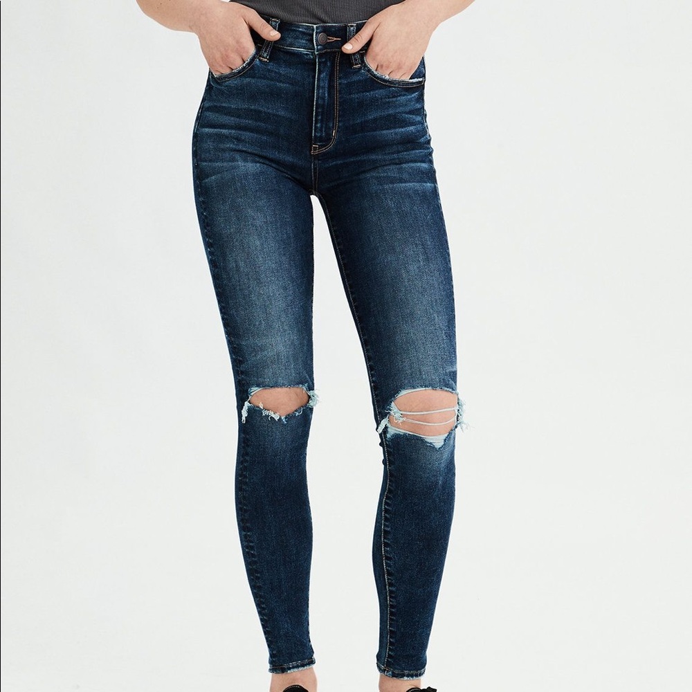 american eagle next level stretch super hi-rise jegging